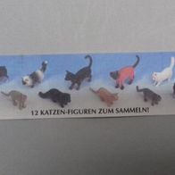 Fremdfiguren - Borgmann - Ravensberger Beipackzettel 12 Katzen Figuren