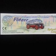 Ü - Ei Beipackzettel Rasante Zeiten für aerodynamische Flitzer 618 128