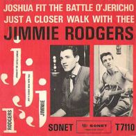 Jimmie Rodgers - Joshua Fit The Battle O`Jericho - 7"- Sonet T 7110 (DK) 1960 Red Wax