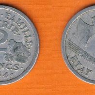 Frankreich 2 Francs 1944 B
