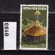 Papua und Neuguinea Mi. Nr.193 Nationales Kulturerbe: Baustile der Eingeborenen o <