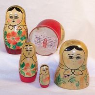 Russische 4-teilige Matrioschka Puppe von 1977 *