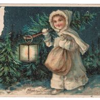 Weihnachten, Postkarte, Litho Prägekarte (832/33)