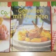 3 kleine gebundene Kochbücher mediterrane Küche