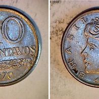 Brasilien 10 Centavos 1970 (0733)