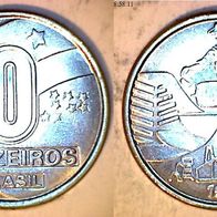 Brasilien 10 Cruzeios 1991 (0741)