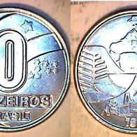 Brasilien 10 Cruzeios 1991 (0742)