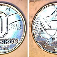 Brasilien 10 Cruzeios 1991 (0744)