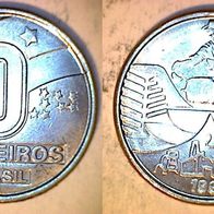 Brasilien 10 Cruzeios 1991 (0747)