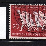 Bundesrepublik Deutschland Mi. Nr. 215 (1) Vertreibung o <
