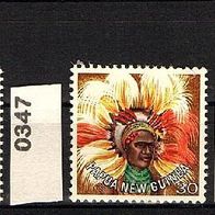 Papua und Neuguinea / Papua Neuguinea Mi. Nr. 346 + 347 + 349 Kopfschmuck * * <
