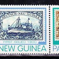 Papua Neuguinea Mi. Nr. 860 + 861 int. Briefmarkenausstellung -Zusammendruck * * <