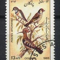 Afghanistan Mi. Nr. 1448 Vögel: Blaukehlchen, Stieglitz, Wiedehopf o <