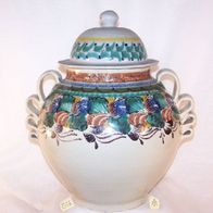 Studio Keramik Deckel-Vase, signiert s. Foto