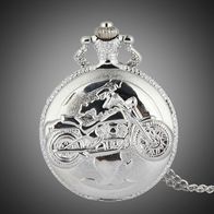 Taschenuhr Sprungdeckeluhr Herrenuhr Pocket Watch BIKE, Motorrad, shopper THU-80.2