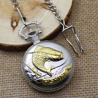 Taschenuhr Sprungdeckeluhr Herrenuhr Pocket Watch Fishing, Angeln THU-80.3