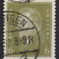 D. Reich 1932, Mi. Nr. 0465 / 465, von Hindenburg, gestempelt #00833