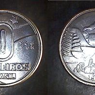 Brasilien 10 Cruzeios 1991 (0750)