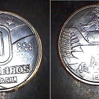 Brasilien 10 Cruzeios 1991 (0763)