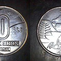 Brasilien 10 Cruzeios 1991 (0767)