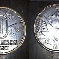 Brasilien 10 Cruzeios 1991 (0772)