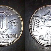 Brasilien 10 Cruzeiros 1991 (0776)