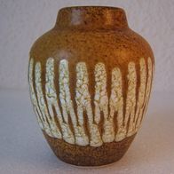 Keramik-Vase mit Reliefdekor, W. Germany 60ger Jahre Design