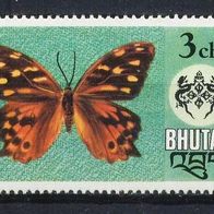 Bhutan (Asien) Mi. Nr. 608 Einheimische Schmetterlinge * * <