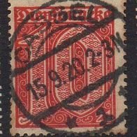 D. Reich Dienst 1920, Mi. Nr. 0017 / D17, mit Ablösungsziffer 21, gestempelt #01012