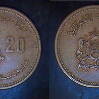 Marokko 20 Centimes 1987 (0810)