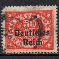 D. Reich Dienst 1920, Mi. Nr. 0040 / D40, Überdruck auf Bayern, gestempelt #01099