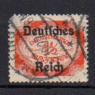 D. Reich Dienst 1920, Mi. Nr. 0048 / D48, Überdruck auf Bayern, gestempelt #01125