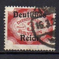 D. Reich Dienst 1920, Mi. Nr. 0050 / D50, Überdruck auf Bayern, gestempelt #01128