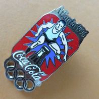Olympiade Atlanta 1996 Coca Cola Pin 18 x 34 mm