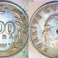Türkei 100 Lira 1987 (0966)