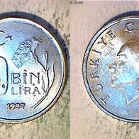 Türkei 10.000 Lira 1997 (0984)