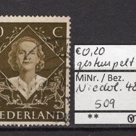 Niederlande 1948 Krönung der Königin Juliana MiNr. 509 gestempelt
