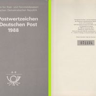 1988 DDR Jahreszusammenstellung kompletter Jahrgang