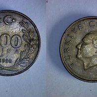 Türkei 100 Lira 1990 (1011)