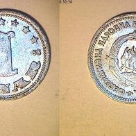 Jugoslawien 1 Dinar 1953 (1081)