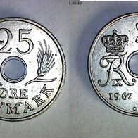 Dänemark 25 Öre 1967 (1113)