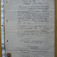 Geburtsurkunde für 1900 in Bielefeld geborenes Mädchen, ausgestellt 1927