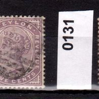 Ceylon (Asien) Mi. Nr. 95 + 131 Königin Viktoria + König Eduard VII. o <