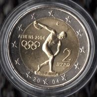 Griechenland 2 Euro Münze 2004 Sommerspiele