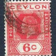 Ceylon (Asien) Mi. Nr. 190 König Georg VI. o <