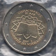 Niederlande 2 Euro Münze 2007 Römische Verträge