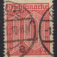 D. Reich Dienst 1920, Mi. Nr. 0017 / D17, mit Ablösungsziffer 21, gestempelt #01449