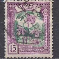 Ceylon (Asien) Mi. Nr. 261 Vesak-Orchidee o <