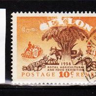 Ceylon (Asien) Mi. Nr. 282 Landwirtschaftsprodukte o <