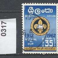 Ceylon (Asien) Mi. Nr. 317 Pfadfinder o <
